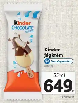 Lidl Kinder jégkrém ajánlat