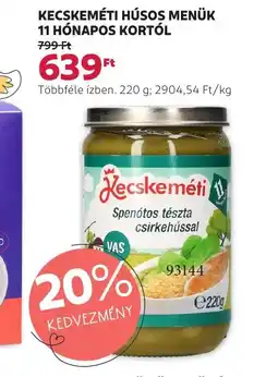 Rossmann Kecskeméti Húsos Menük ajánlat