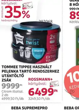 Rossmann Tommee Tippee Használt Pelenka Tart Rendszerhez Utántöltő Zsák ajánlat