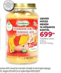 Univer Húsos Menük