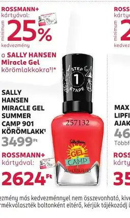 Rossmann Sally Hansen Miracle Gel Summer Camp 901 Körömlakk ajánlat