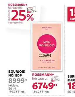 Rossmann Bourjois Női EDP ajánlat