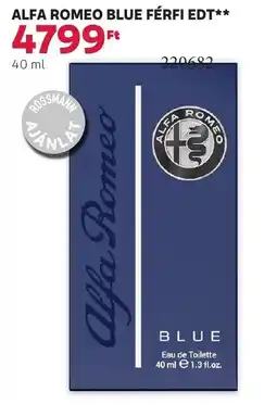 Alfa Romeo Blue Férfi EDT
