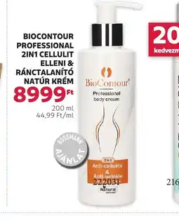 Rossmann Biocontour Professional 2in1 Cellulit Elleni ST. MORIZ Ránctalanít Natúr Krém ajánlat