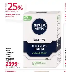 Rossmann Nivea Men Sensitive After Shave Balzsam ajánlat