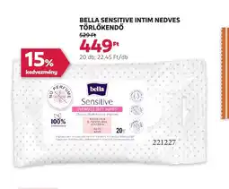 Bella Sensitive Intim Nedves Törlőkendő