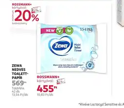 Rossmann Zewa Nedves Toalettpapír ajánlat
