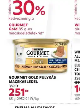 Rossmann Gourmet Gold Pulykás Macskaeledel ajánlat