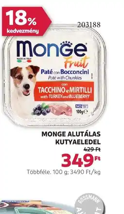 Rossmann Monge alutálas kutyaeledel ajánlat