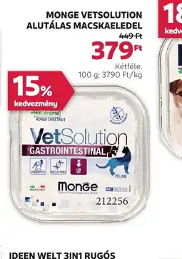 Rossmann Monge VetSolution Alutálas Macskaeledel ajánlat