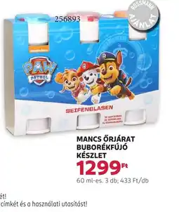 Rossmann Mancs Őrjárat Buborékfúj Készlet ajánlat
