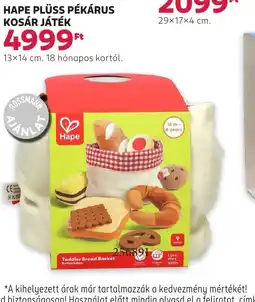 Hape Plüss Pékárus Kosár Játék