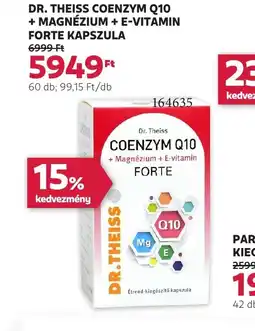 Dr. Theiss Coenzym Q10 + Magnézium + E-vitamin Forte Kapszula