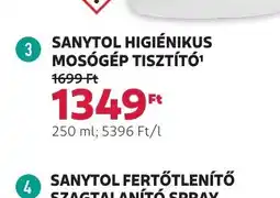 Rossmann Sanytol Higiénikus Mosgép Tisztít ajánlat