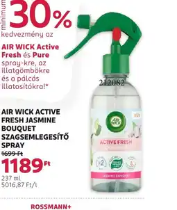 Rossmann Air Wick Active Fresh Jasmine Bouquet Szagszemlegesítő Spray ajánlat