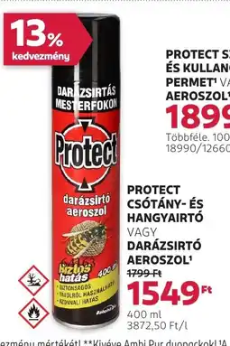 Rossmann Protect cstány- és hangyairt vagy darázsirt aeroszol ajánlat
