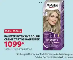 Rossmann Palette Intensive Color Creme Tarts Hajfesték ajánlat