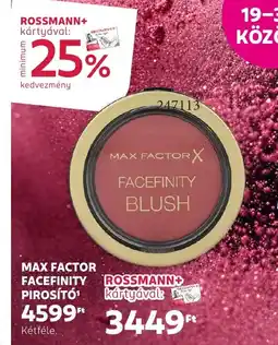 Max Factor Facefinity Pirosít