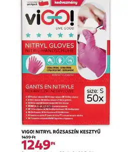 Vigo! Nitryl rzsasz size: S 50xn kesztyű