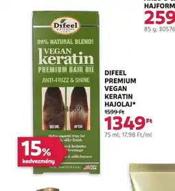 Difeel Premium Vegan Keratin Hajolaj