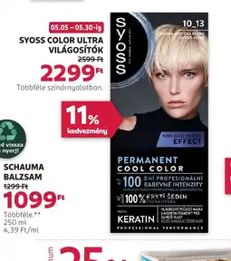 Rossmann Syoss Color Ultra Világos HLOUBKOVÉ PEČUJÍCÍ MASKAtk ajánlat