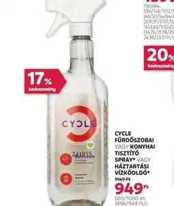 Rossmann Cycle Fürdőszobai vagy Konyhai Tisztít Spray vagy Háztartási Vízkőold ajánlat