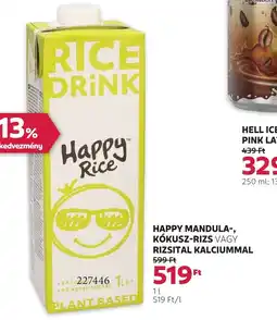 Rossmann Happy Mandula-, Kkusz-Rizs vagy Rizsital Kalciummal ajánlat