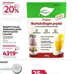 Benefitt Paleo Marhakollagén Peptid Natúr Italpor