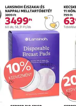 Rossmann Lansinoh éjszakai és nappali melltartóbetét ajánlat