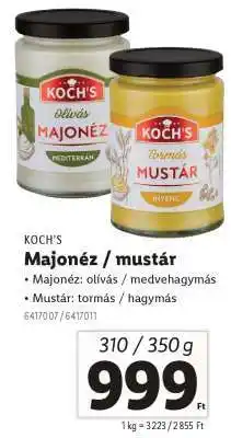 KOCH’S Majonéz / mustár