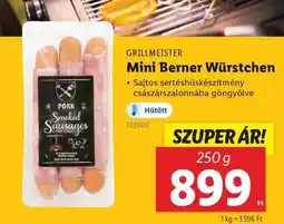 Lidl GRILLMEISTER Mini Berner Würstchen ajánlat