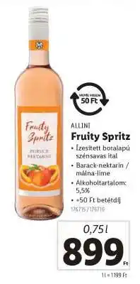 Lidl ALLINI Fruity Spritz ajánlat