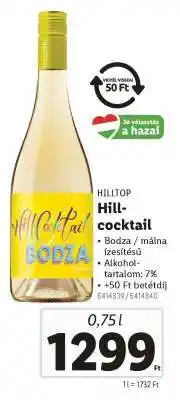 Lidl Hilltop Hill Cocktail ajánlat