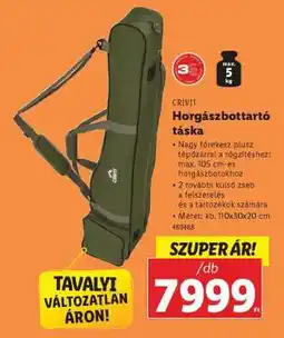 Lidl Horgászbottartó táska ajánlat