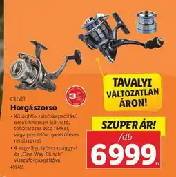 Lidl CRIVIT Horgászorsó ajánlat