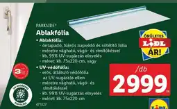 Lidl PARKSIDE Ablakfólia ajánlat
