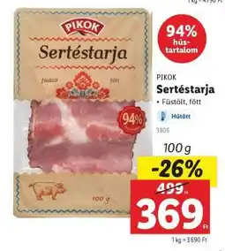 Lidl PIKOK Sertéstarja ajánlat