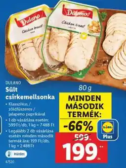 Lidl Dulano Sült csirkemellsonka ajánlat