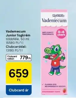 Tesco Vademecum Junior fogkrém ajánlat