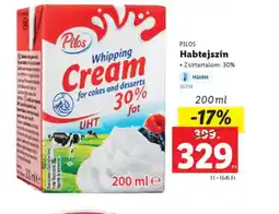 Lidl Pilos Habtejszín ajánlat
