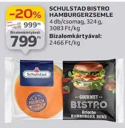 SCHULSTAD BISTRO HAMBURGERZSEMLE