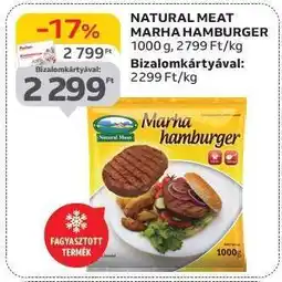 Auchan NATURAL MEAT MARHA HAMBURGER ajánlat