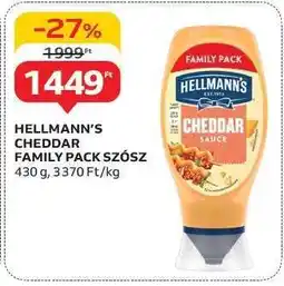 Auchan HELLMANN'S CHEDDAR FAMILY PACK SZÓSZ ajánlat