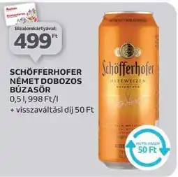 Auchan Schöfferhofer Német Dobozos Búzasör ajánlat