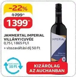 Auchan Jammertal Imperial Villányi Cuvée ajánlat