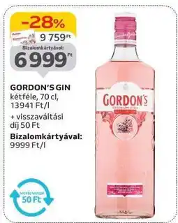 Auchan Gordon's Gin ajánlat