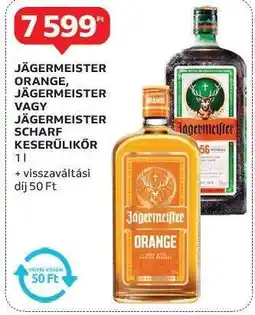 Auchan Jägermeister Orange, Jägermeister Scharf Keserűlikőr ajánlat