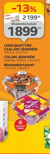 Auchan Ledo Quattro családi jégkrém ajánlat