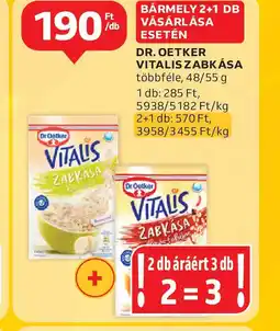 Auchan Dr. Oetker Vitalis Zabkása ajánlat