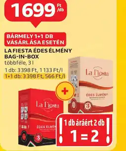 Auchan La Fiesta Édes Élmény Bag-in-Box ajánlat